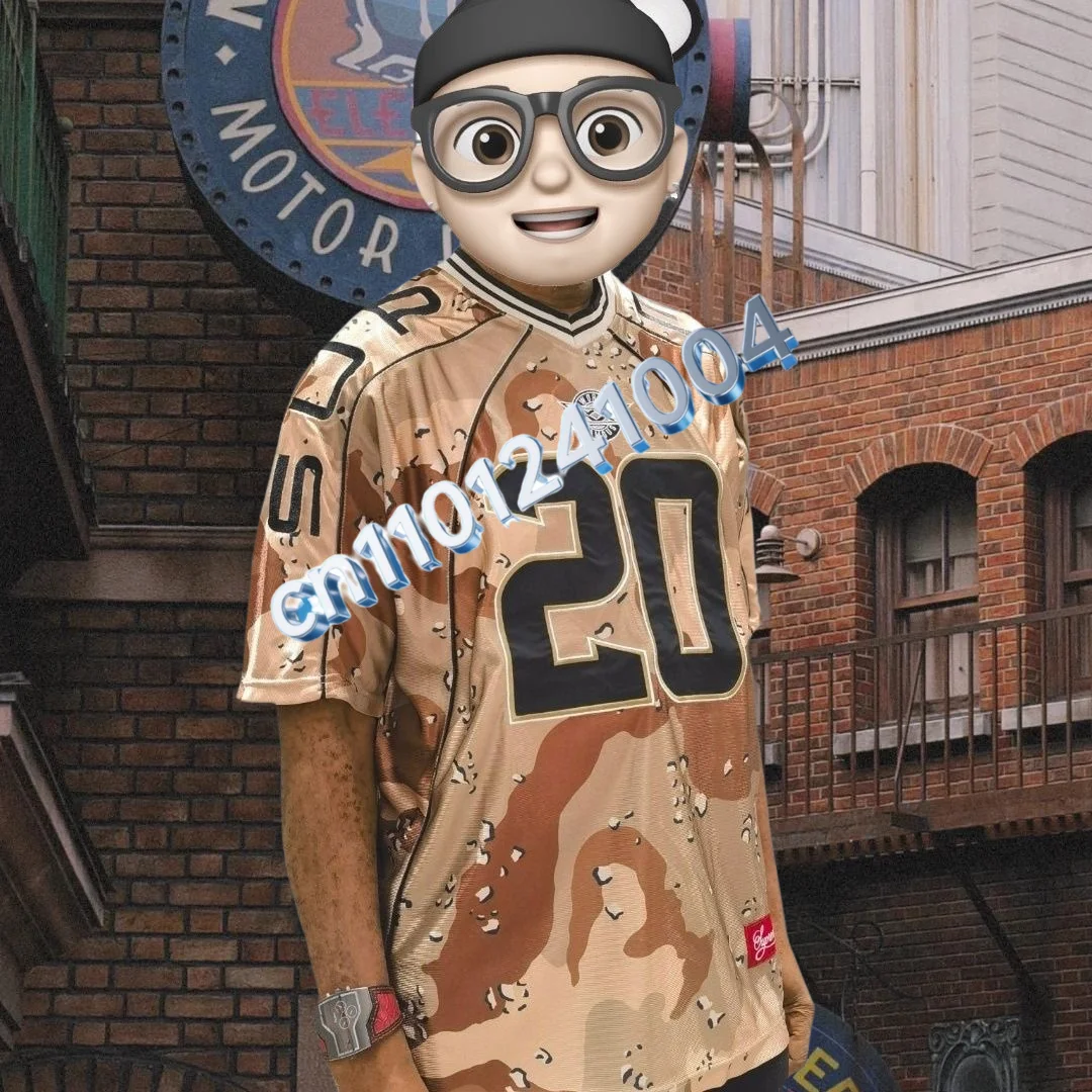 

New Men's Quick-drying T-shirt American Fashion Trend Chocolate Chip Camouflage 3D Printing FW20 Children's Same T-shirt MOTO