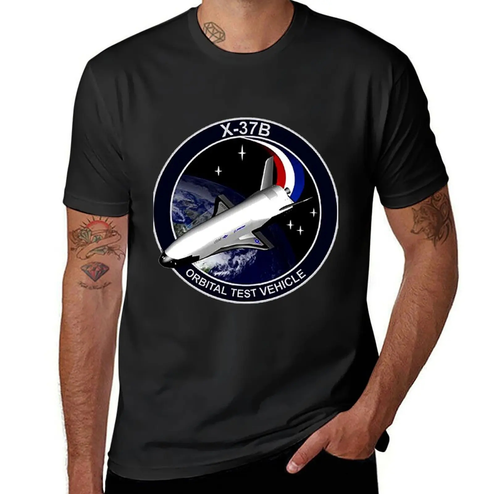 Orbital Test Vehicle 1 Logo T-Shirt plus sizes summer clothes mens champion t shirts