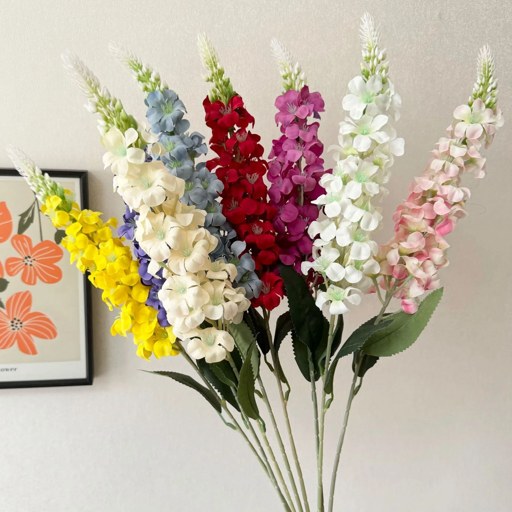 1 Uds. De flores artificiales de 74cm, flores falsas de seda para decoración del hogar, florero de mesa, adorno para jardín, decoración de boda, arreglo floral