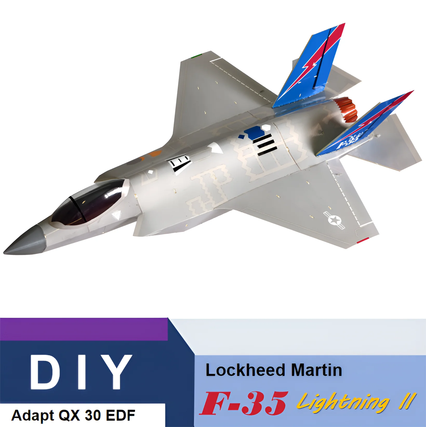 

Mini Model F-35A Brushless 30 Channel Electric RC Small Airplane Desktop Decoration DIY Fixed Wing Image Real Machine