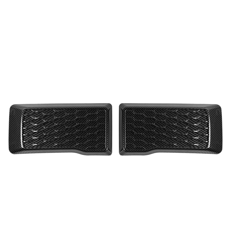NEW-1 زوج ألياف الكربون الجبهة واقي حماية منصات غطاء غطاء الكسوة اكسسوارات لفورد F150 2015-2020 استبدال الخارجي اليسار و Ri