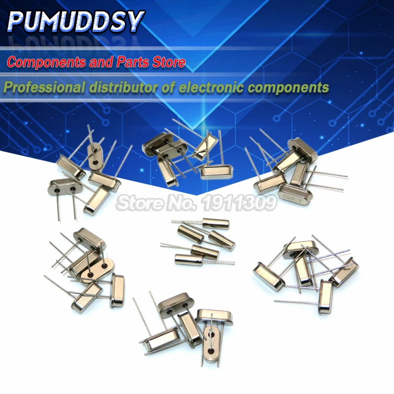 100PCS 4Mhz 6Mhz 8Mhz 12Mhz 16Mhz 20Mhz 24Mhz 32.768K 2*6 32.768K 3*8 Quartz Crystal Resonator Passive Oscillator HC 49S