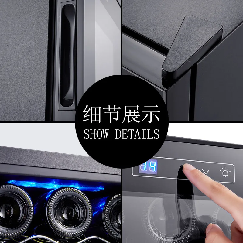 Constant temperature wine cabinet,  cabinet, household 6-pack small  cabinet, red refrigerator, ice bar