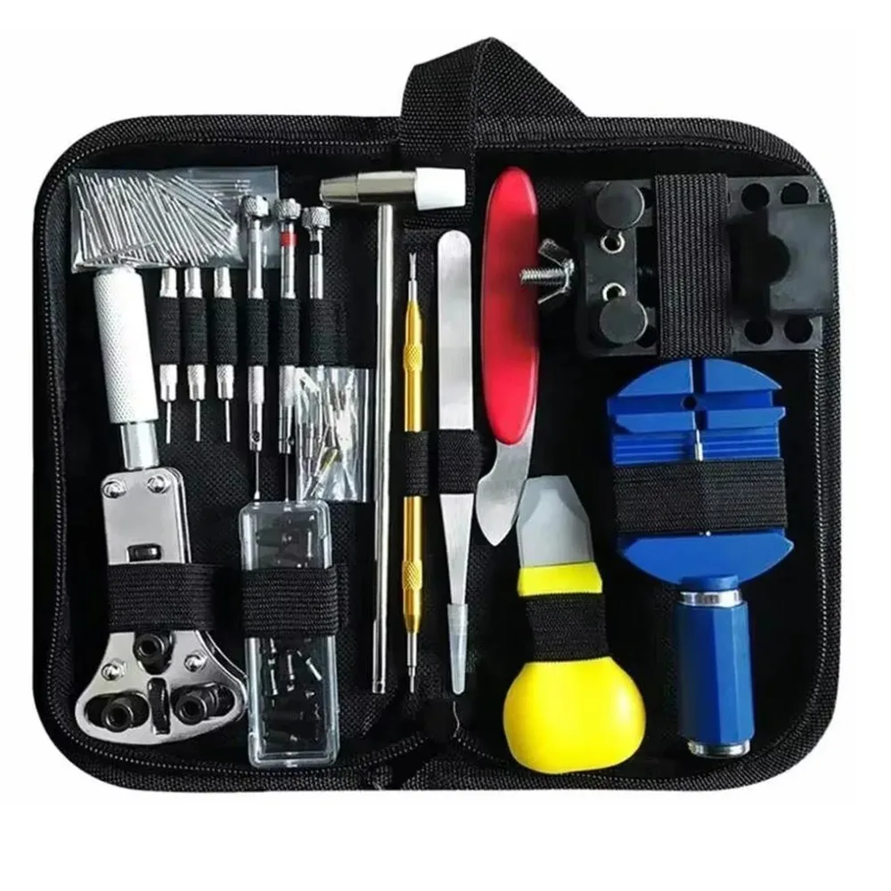 

147Pcs/Set Non-slip Watch Repair Tool Set Precise Durable Watchband Removal Tool with Opener Remover Tweezers Carrying Case