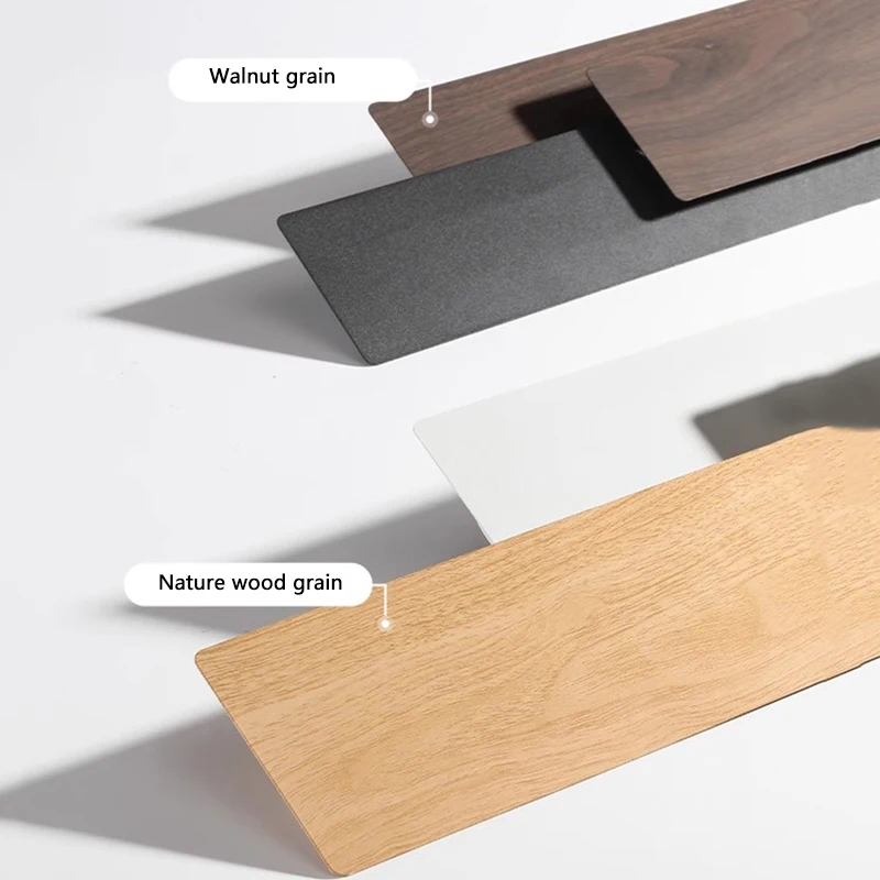 Lámpara de pared de madera natural para dormitorio, luz de pared rectangular de Color nogal, iluminación decorativa interior, Control remoto, moderna