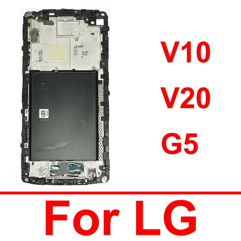 LCD Front Housing For LG V10 V20 G5 LCD Screen Front Frame Cover Case Bezel Parts