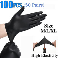 Gloves 100 PCS Thickened Disposable Gloves Home Cleaning Tools Kitchen Tool Cart Gardening Tattoo Washing Cleaning Works Gloves.