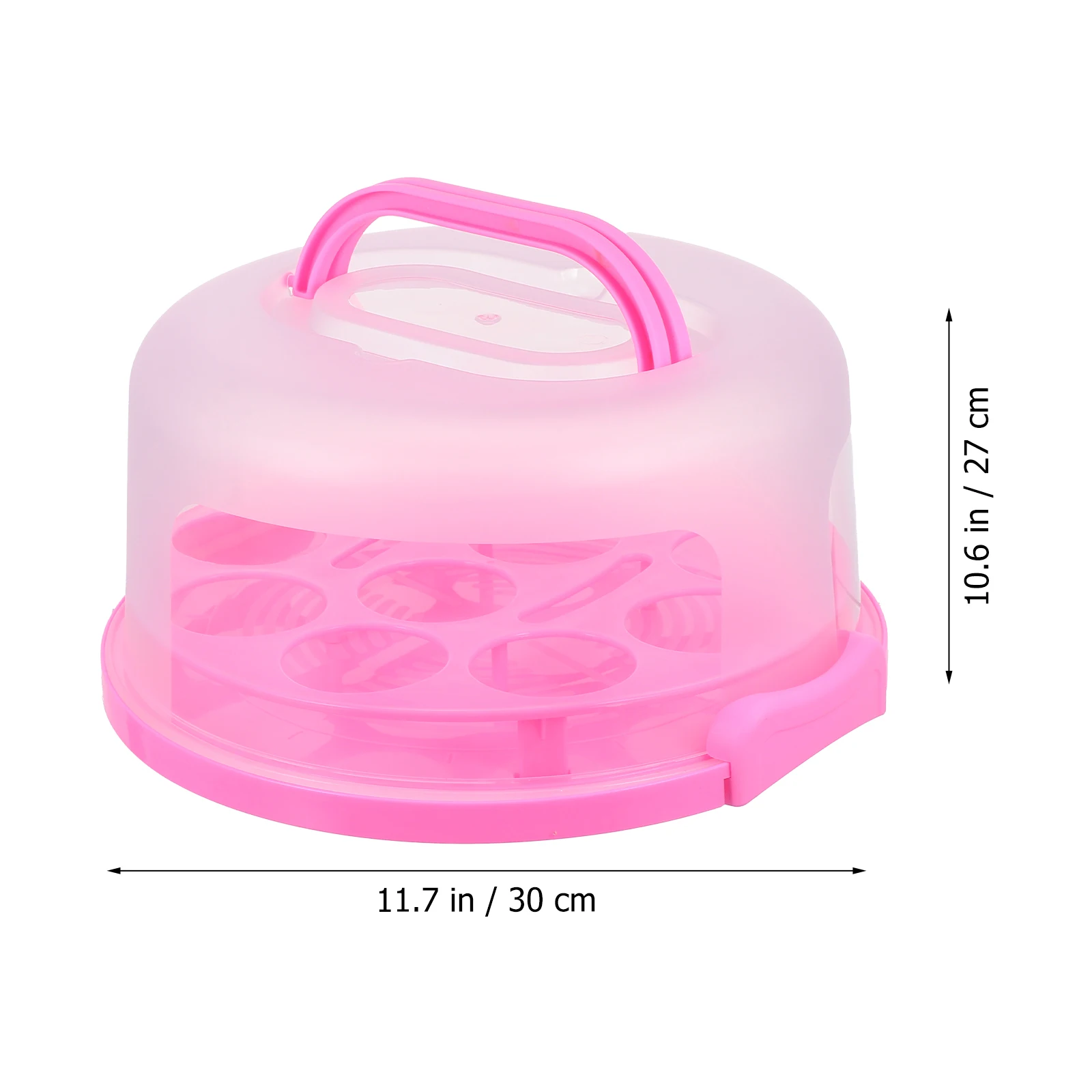 

Cake Box Reusable Carrier Portable Cupcake Boxes Disposable Storage Container Carriers Transport Plastic Holder with Lid Travel