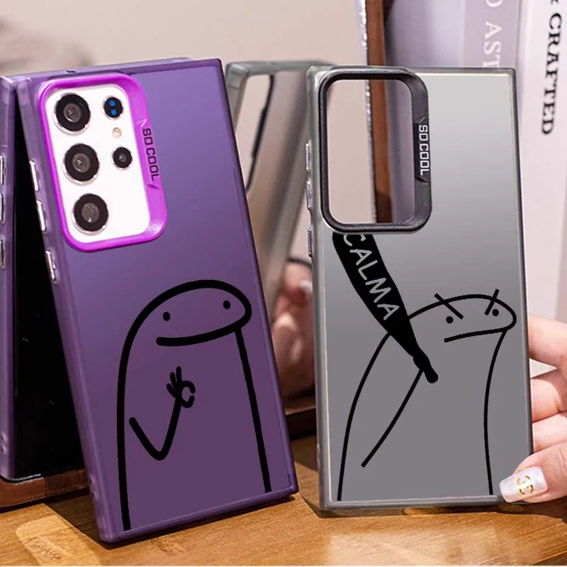 

Cute cartoon characters For Samsung A16 A55 A05 A51 A71 A54 A06 A04e A15 A05s A25 A56 A13 A53 Colorful Silver Phone Case
