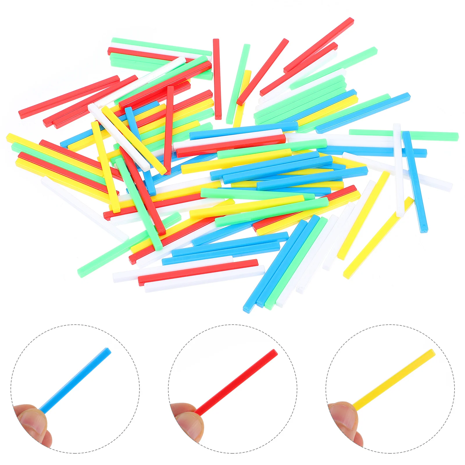 2 قطعة 2 أكياس البلاستيك الملونة العد قضبان الرياضيات أداة التعلم للأطفال التعليم المبكر العصي الحسابية وسائل تعليمية #5