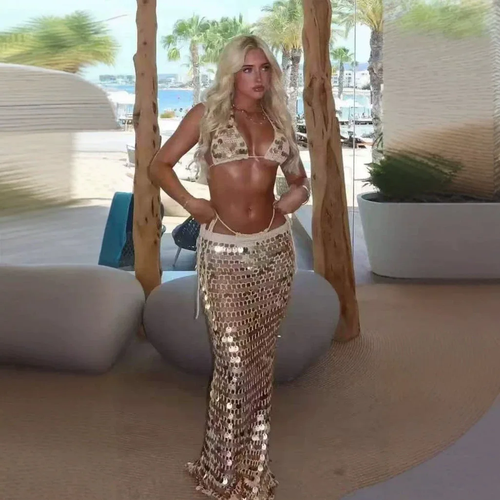 sequins-handmade-crochet-bikini-set-summer-beach-halter-tie-three-piece-matching-set-swimwear