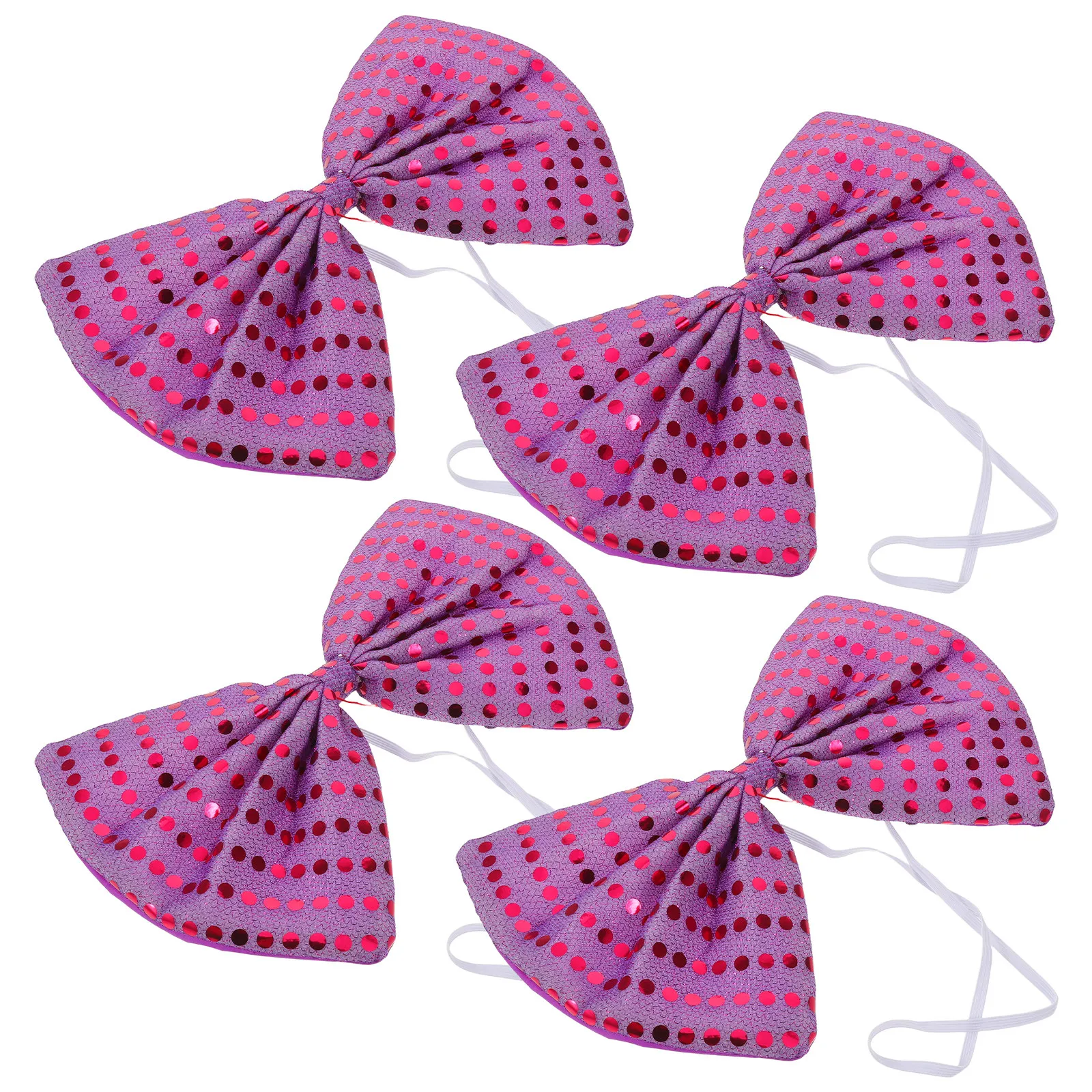 

Набор из 4 больших блестящих бантов с пайетками, сверкающие гигантские банты для вечеринок, костюмов, свадеб, выпускных, сценических выступлений, танцев, для детей