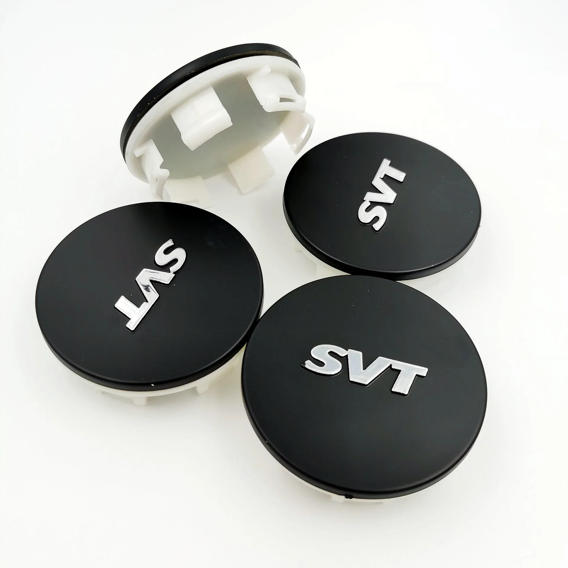 thumbnail image 2 of 4pcs 60mm Car Wheel Hub Center Cap Covers - ABS Plastic, Black - Unbranded 2 of 4