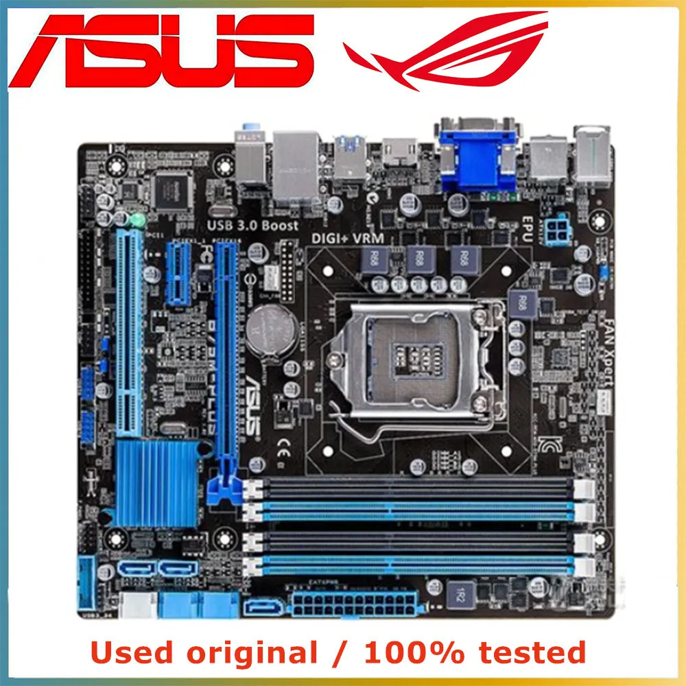 

For ASUS B75M-PLUS Computer Motherboard LGA 1155 DDR3 32G For Intel B75 P8B75 Desktop Mainboard SATA III PCI-E 3.0 X16