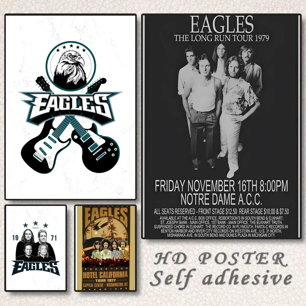 World Famous Band T-The EaglesS Music Poster Gift with prints Home bedroom living room decoration promotion and display
