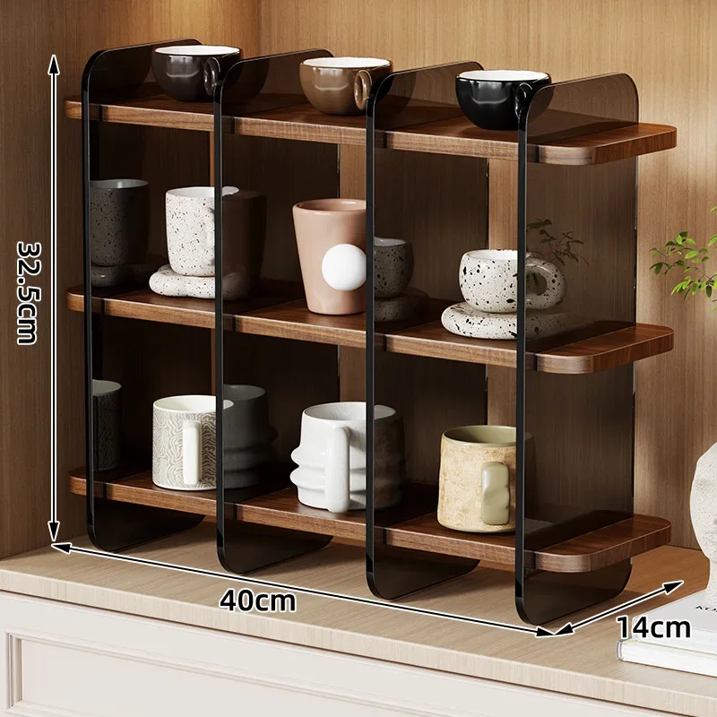 

PYH desktop rack, acrylic entrance cup holder, dining table, countertop storage, high-end light luxury display stand