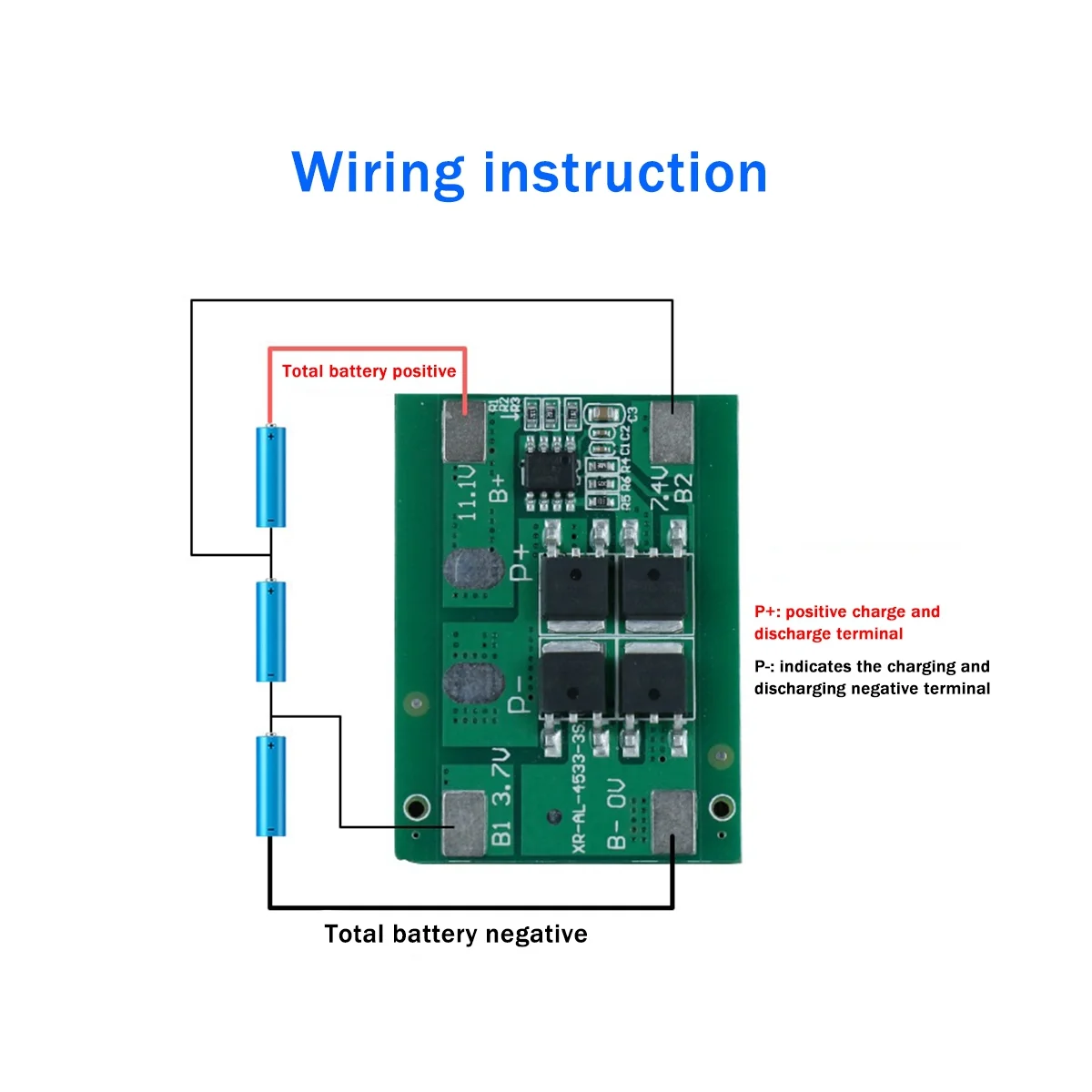 3S 12.6V 10A - Lithium Battery Protection Board Sprayer Solar Street Light 18650 Lithium Battery Protection Board