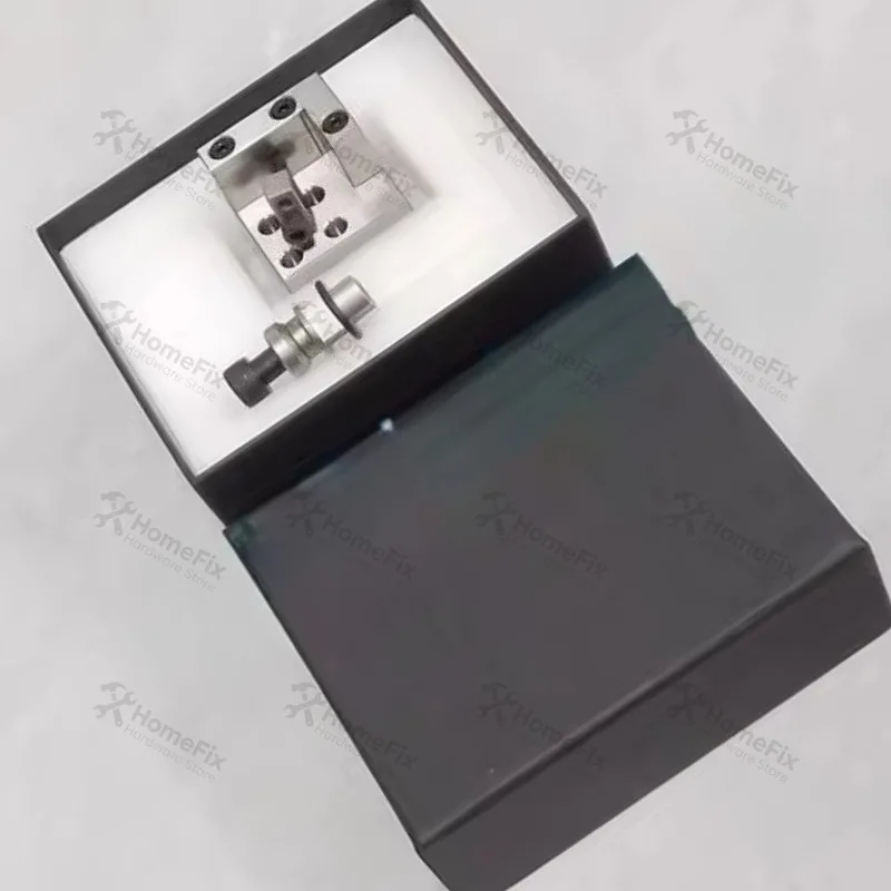 1pc EDM Stainless Steel V-Type Fixture Chuck with Pull Stud, Compatible with ER-008458, Non-original Wire EDM Accessory