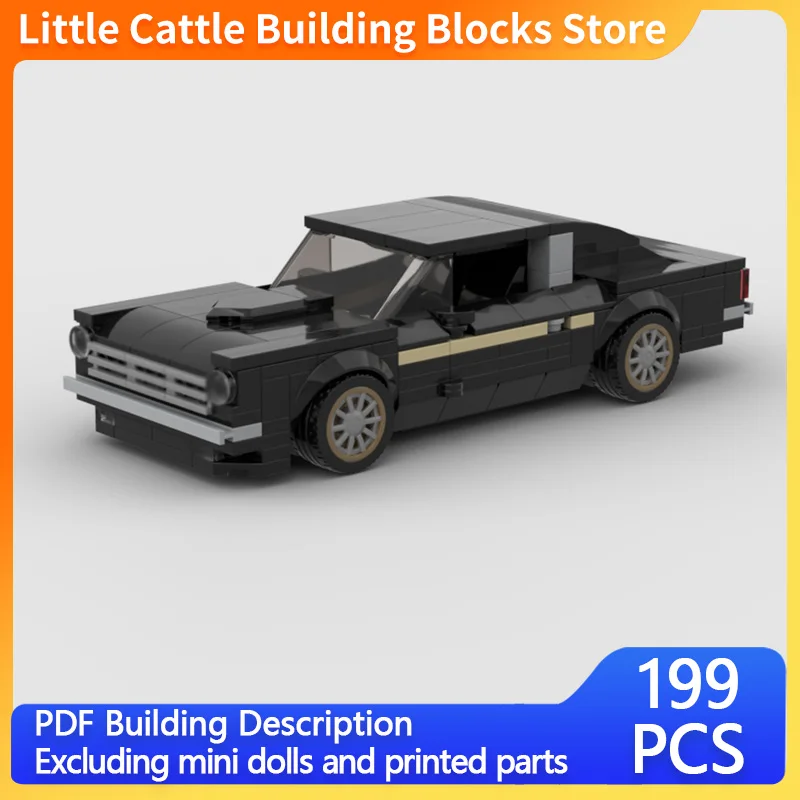 City Car Model MOC Building Bricks High-Performance Hatchback Coupe Modular Technology Children Holiday Gifts Assemble Toys Suit