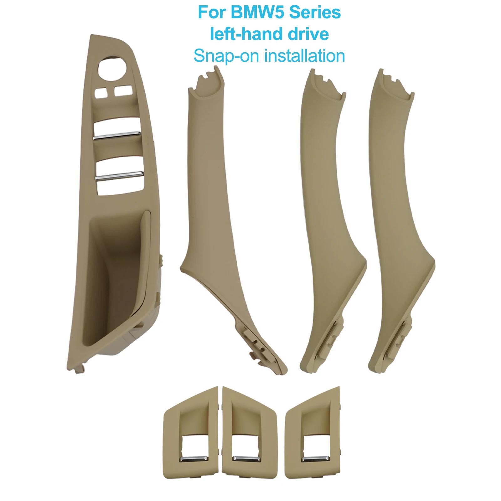 

Бежевая дверная ручка F10 F11, дверная ручка для замены поврежденных ручек, высококачественные ABS и ПК-материалы для BMW 520i