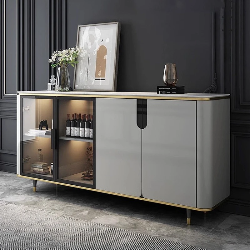 Aparadores italianos de lujo, mueble de almacenamiento de cocina moderno y sencillo, mueble para sala de estar, comedor, Mueble Aparador FYSD
