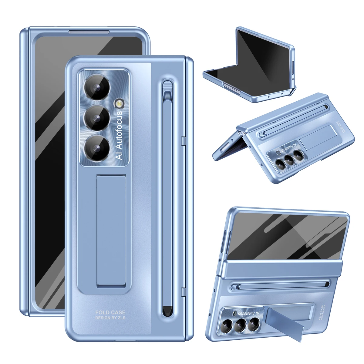 

Hinge & Lens Protection, Tempered Glass Film, Pop-Up Pen Slot with Stylus, Shockproof Cover for Samsung Z Tri-Fold, Fold 7/6/5/4