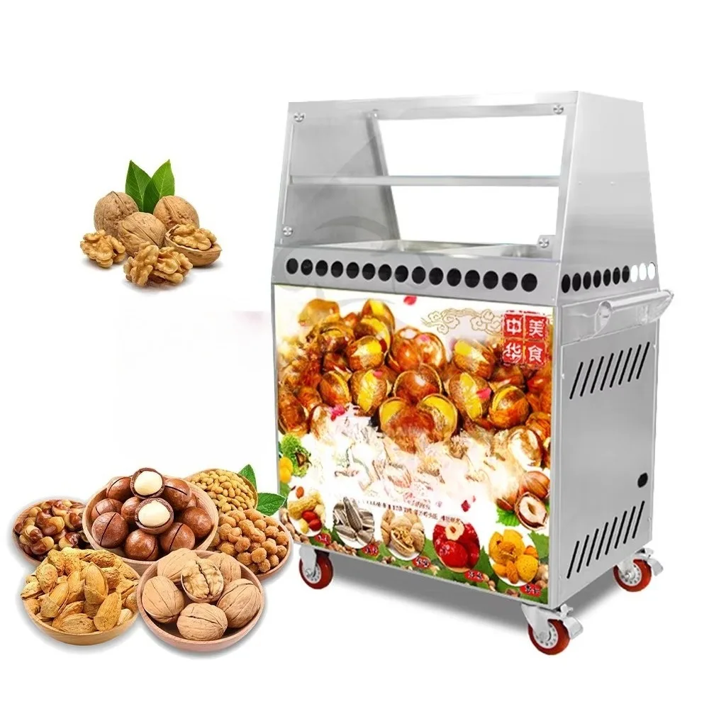 Peanut Roaster Commercial Automatic hine for Roasting Nuts Automatic Cashew Nut Processing hine