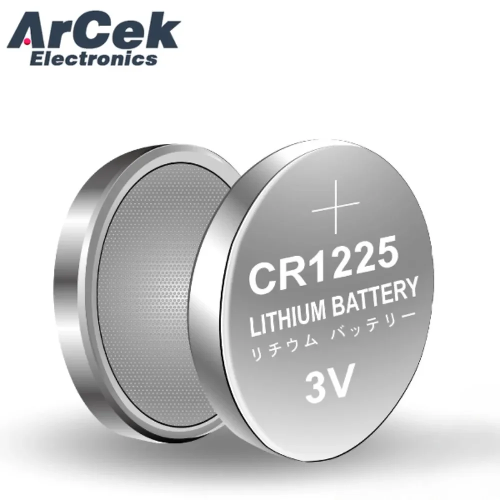 2PCS 3V 50mAh CR1225 Coin Cells Batteries CR 1225 DL1225 BR1225 5020LC LM1225 Lithium Battery for Watch Remote Control Toys