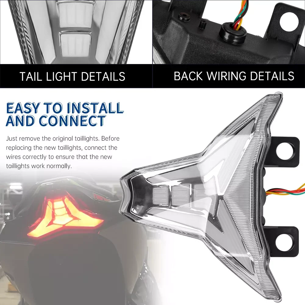 Motorcycle LED Integrated  Tail Brake Light Turn Signal For Kawasaki KAWASAKI Ninja 400 Z400 ZX10R Z1000 ZX6R ZX-6R ZX-10R image 3