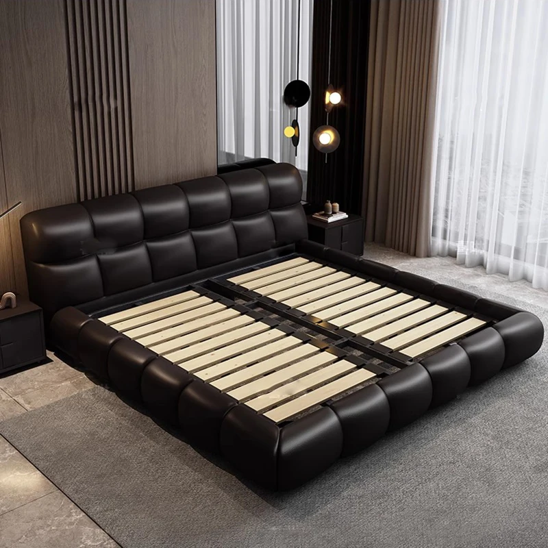

Двуспальная кровать размера King Size, дизайн спальни, экономия места, европейские деревянные изголовья кровати, современная детская модная мебель Camas De Casal