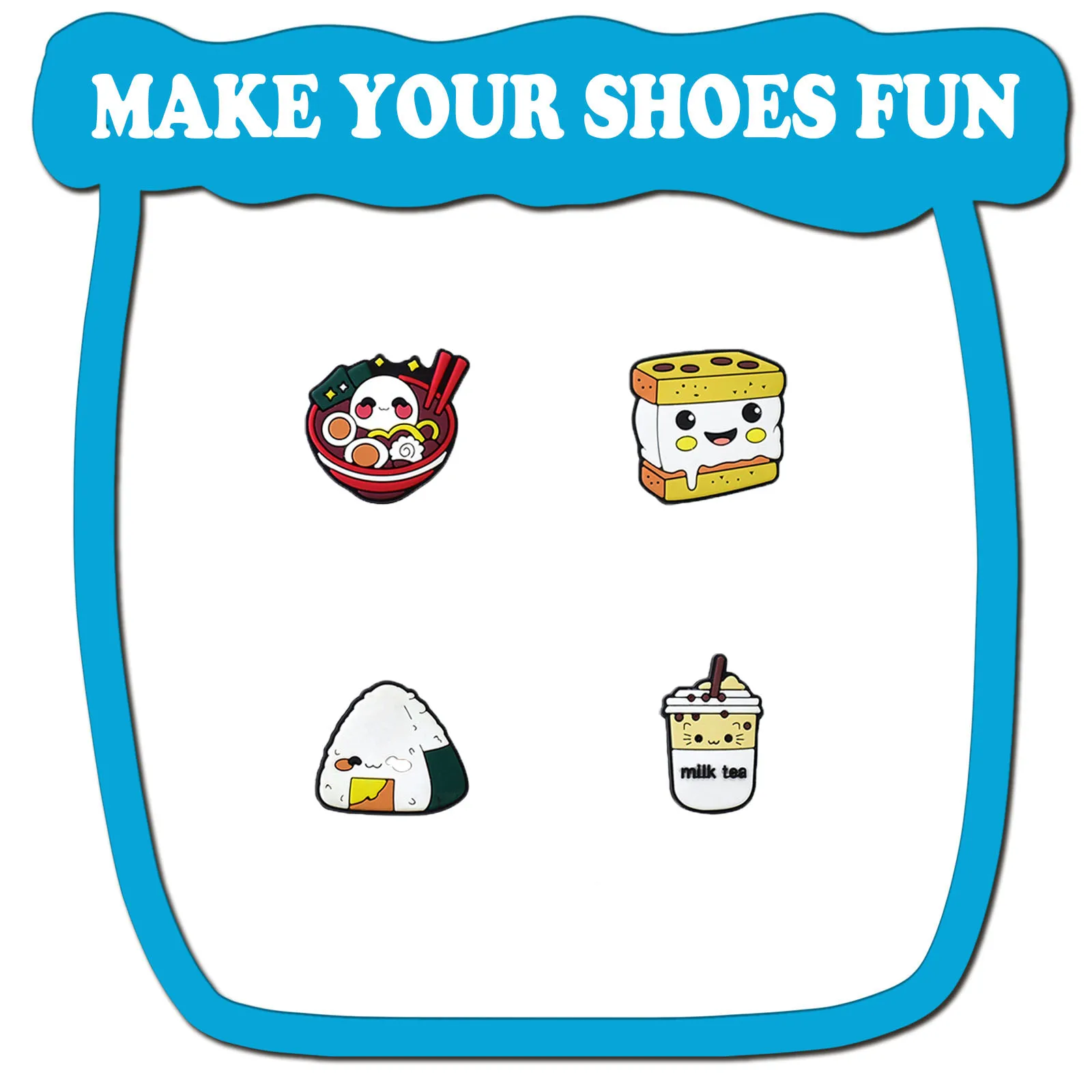 Random 10-30Pcs Food Snack Coffee Series Shoe Charms For Sandals,Shoe Decoration Accessories Shoe Pins Great Gift For Men Women
