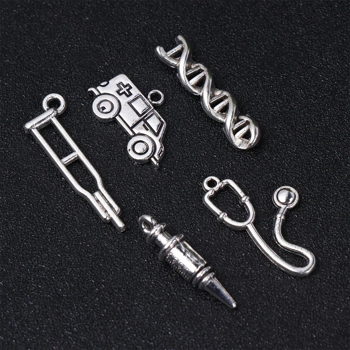 

50 Pcs Retro Zinc Alloy DIY Charms Hospital Theme Pendant Accessories for Necklace Bracelet Earrings Jewelry Making Supplies