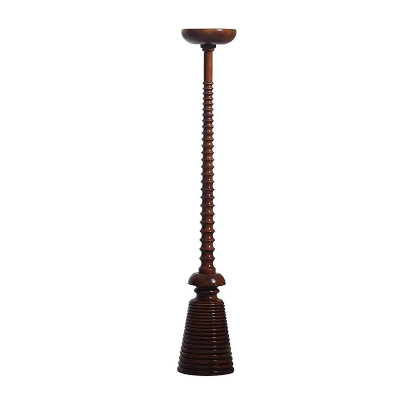 

Medieval style candle holder retro decorative ornament solid wood candle holder household photo props