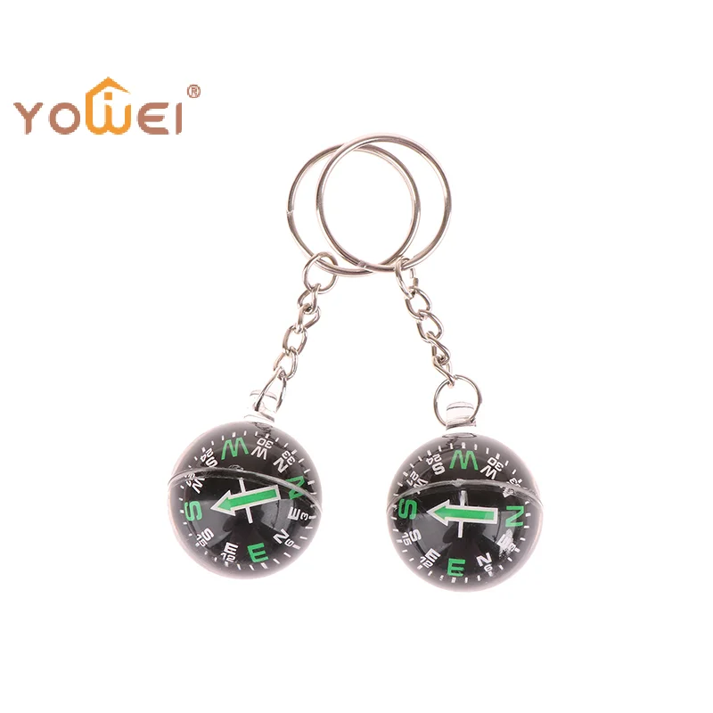 Latest Portable Lightweight Emergency Compass Outdoor Survival Keychain Ball Compass Tool