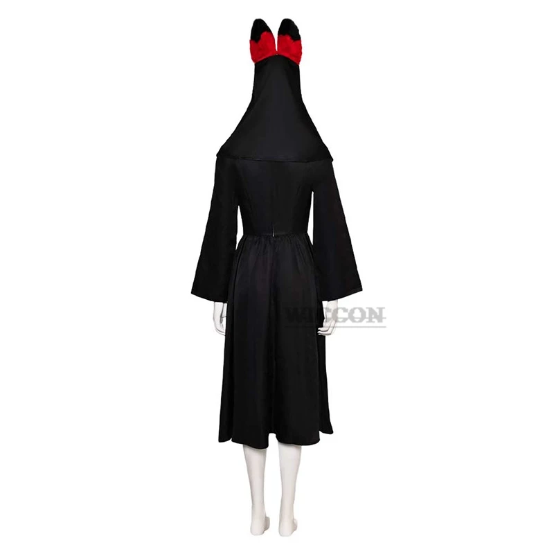 Anime Hazbin Cosplay Hotel ALASTOR costumi Cosplay donna uomo nero uniforme cappotto cappello parrucca rossa vestiti di Halloween gioco di ruolo