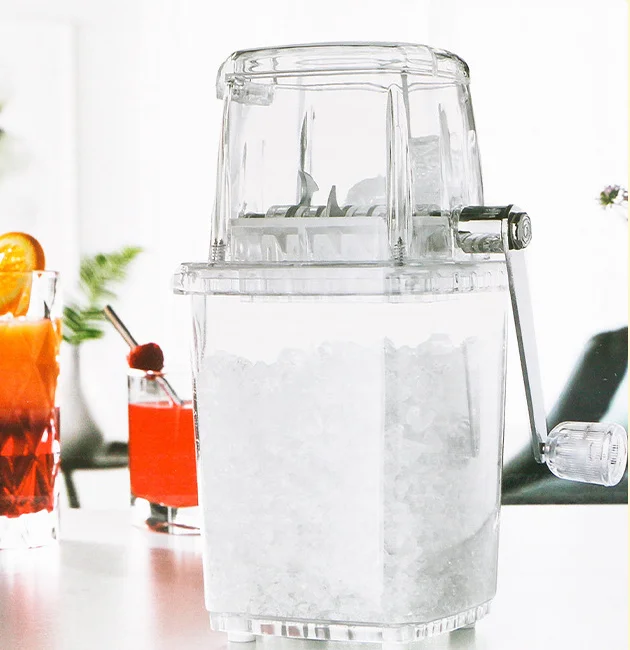 

Hand Ice Crusher Shaving Machine Shaved Ice Maker Small Portable Crank Snow Cone Manual Ice Crusher Machine