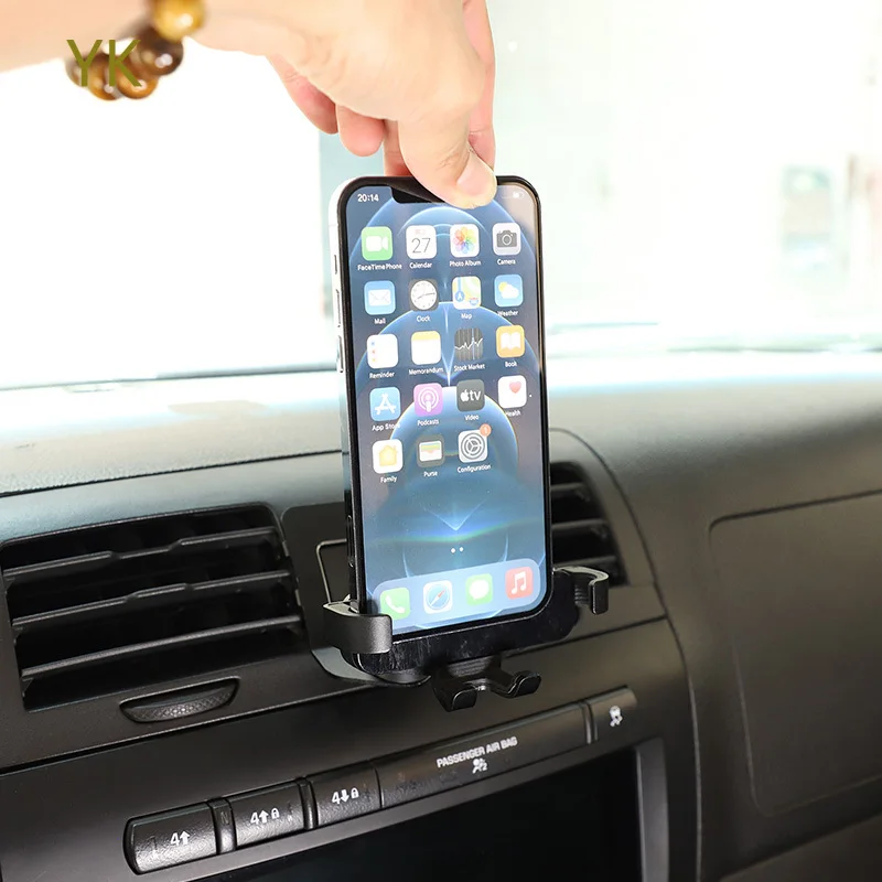 

Для Hummer H3 2005-09 из алюминиевого сплава, автомобильный двойной переключатель вспышки, держатель для мобильного телефона, кронштейн для GPS-навигации, аксессуары для интерьера автомобиля