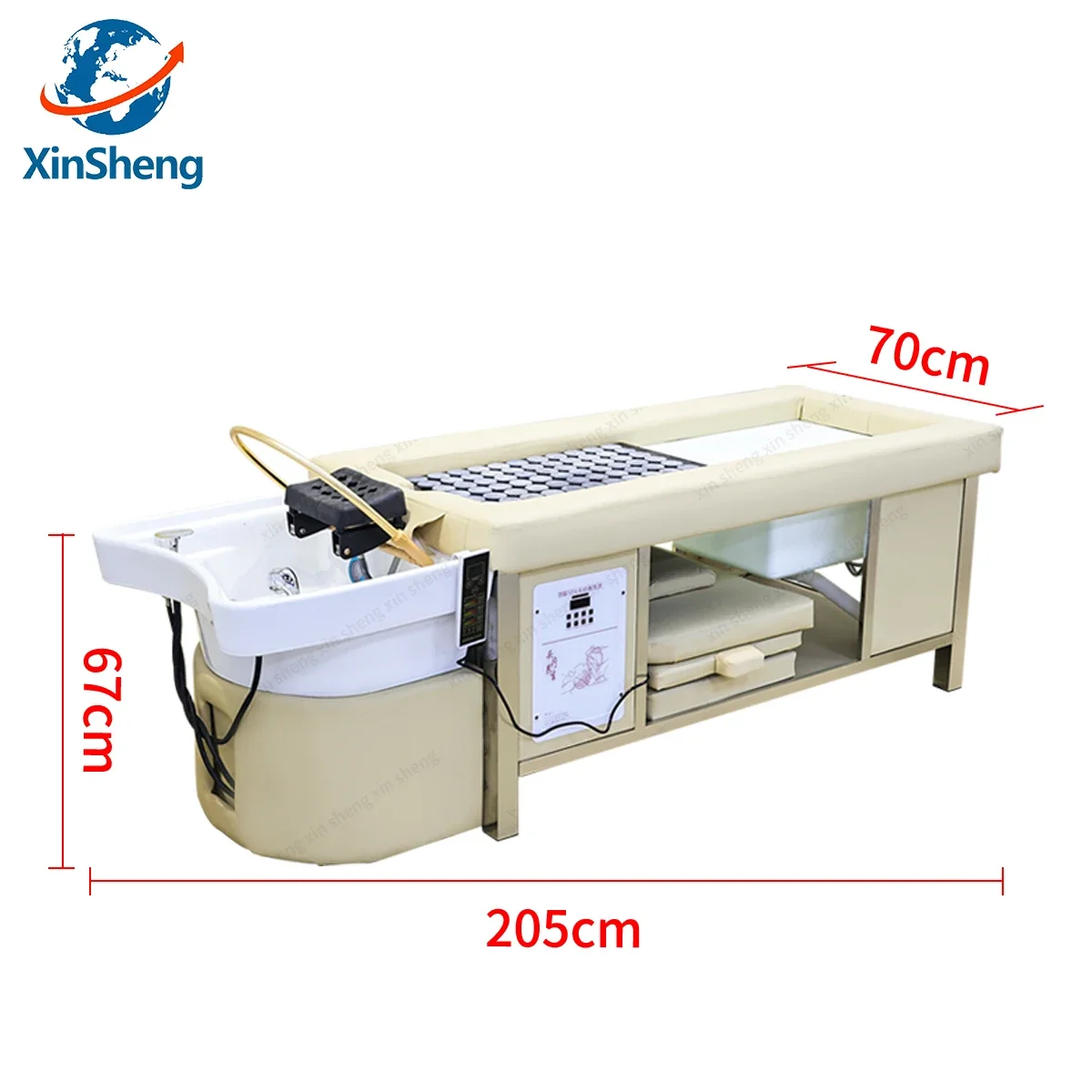 XinSheng Thai Massage & Moxibustion Table Salon Shampoo Bed Head SPA Sofa Hair Wash Beauty Care Beds Barber Shop Furniture