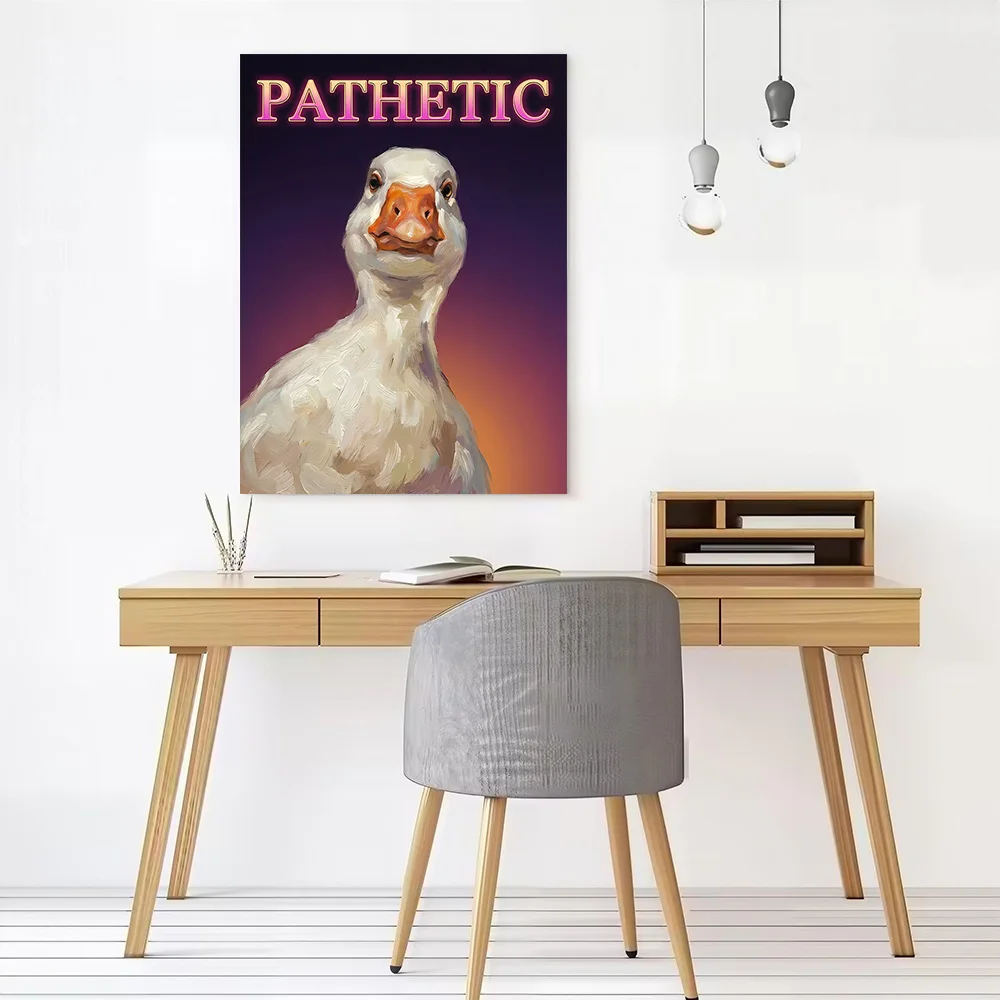 Pathetic Goose Painting Canvas Wall Arts Poster Customizable Pictures Printing for Room Home Decor Luxury Decoration Bedroom