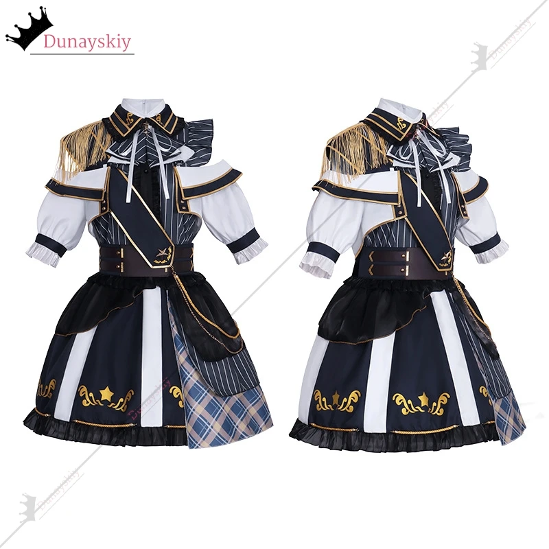 أنيمي كانا تأثيري حلي العسكرية لوليتا المعبود المرحلة XS-3XL أداء الملابس ماستر تأثيري ملابس الهالوين فستان