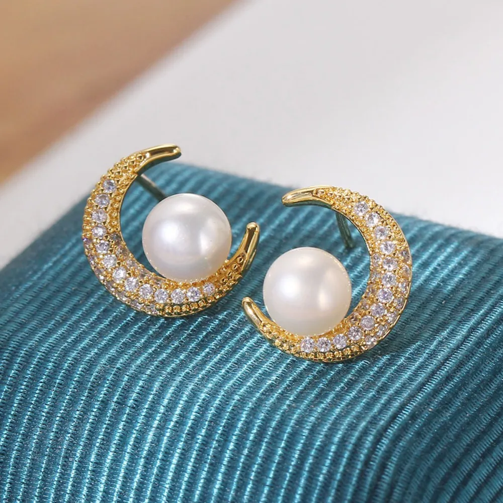 

10PCS S925 Sterling Silver Needle 18K Gold Wrapped Plated Brass Earring Settings Diy Jewelry Pearl Earrings Accessories