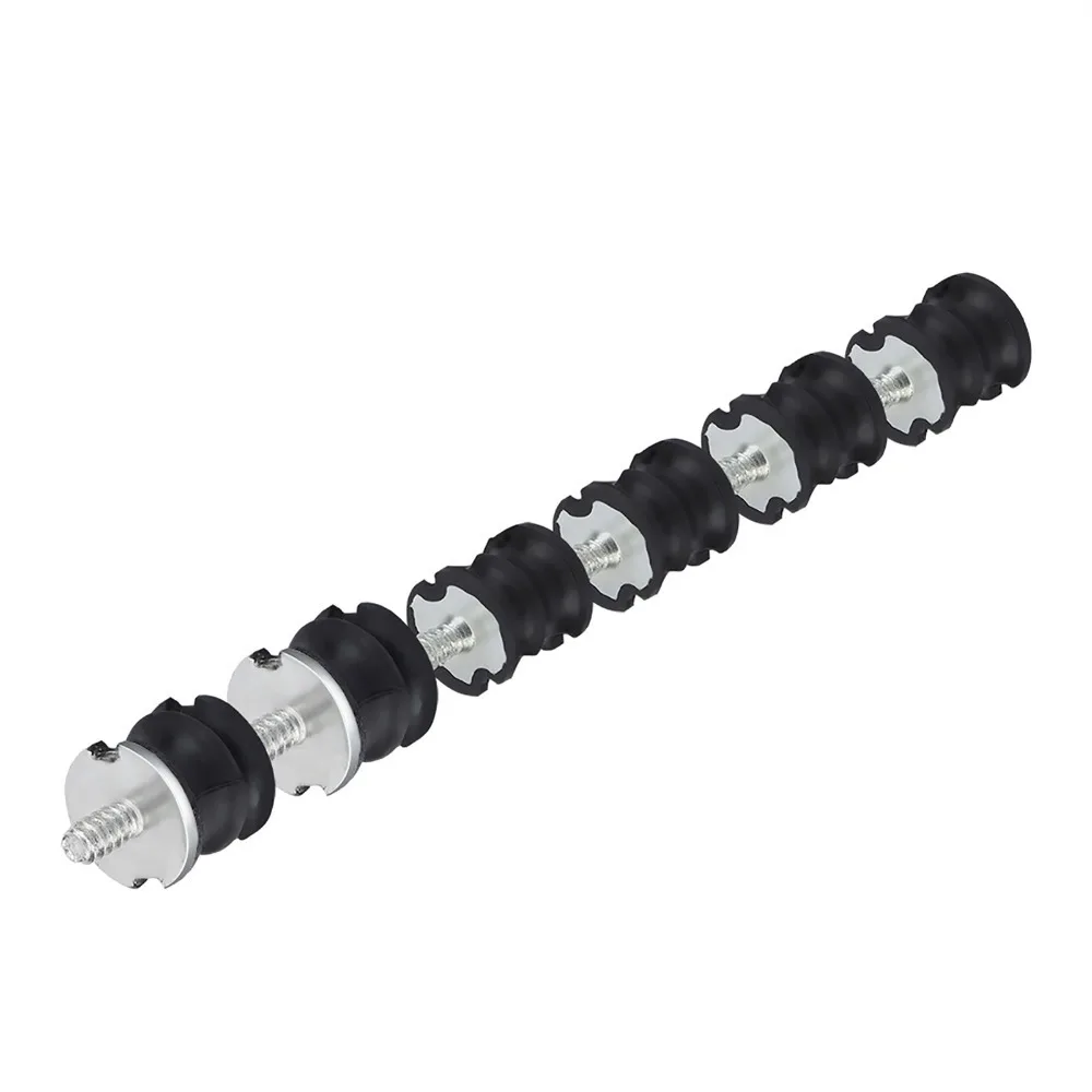 6pcs Black Isolator Buffer Mounts Shock Mounts Compact Structure Chainsaw Parts Cylindrical Easy to Install Replacement Parts
