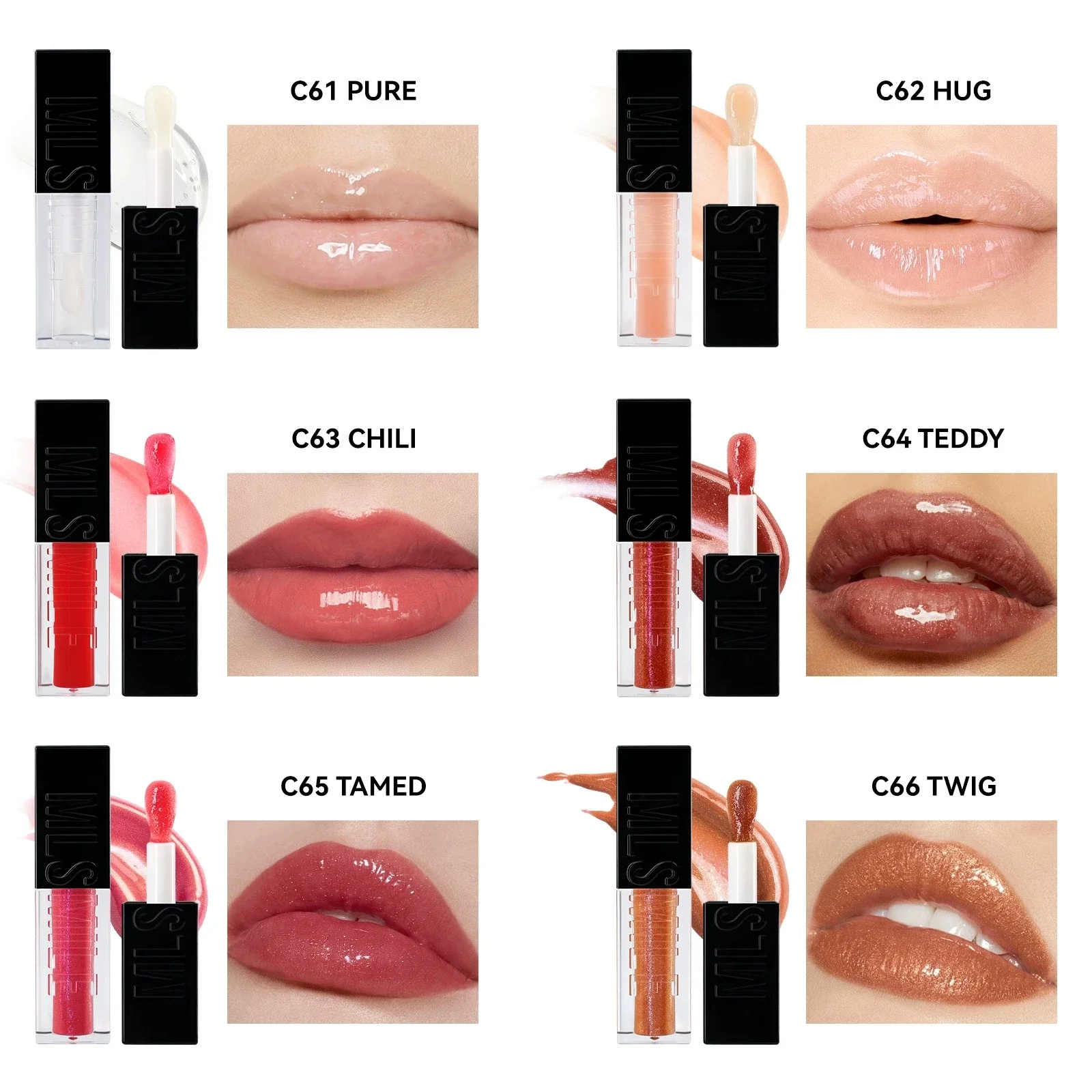 

6 Color Nourishing Tinted Lip Oil with High-shine Finish Stay Glossy Lipstick Glow Reviver Lip Oil Softens and Smooths Lip Lines