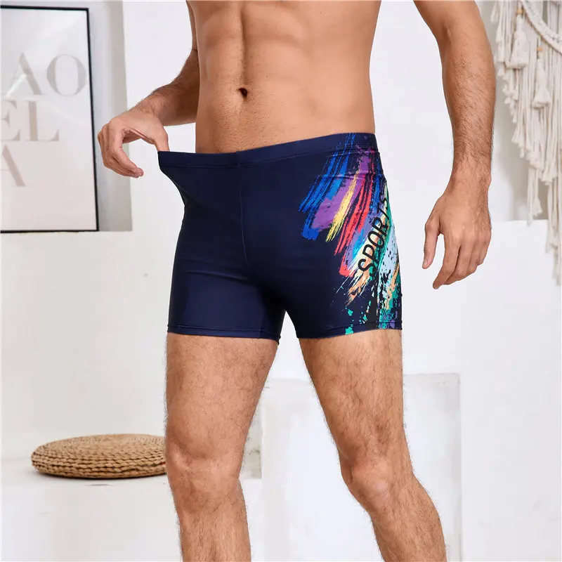 

Мужские плавки с графическим принтом, быстросохнущие, спортивные, для пляжного отдыха, защита от неприятных ситуаций