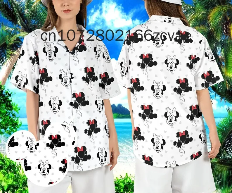 Disneyland Minnie Beach Hawaiian Shirt Disneyland Trip Vacation Holiday Hawaiian Shirt Men Women Tops