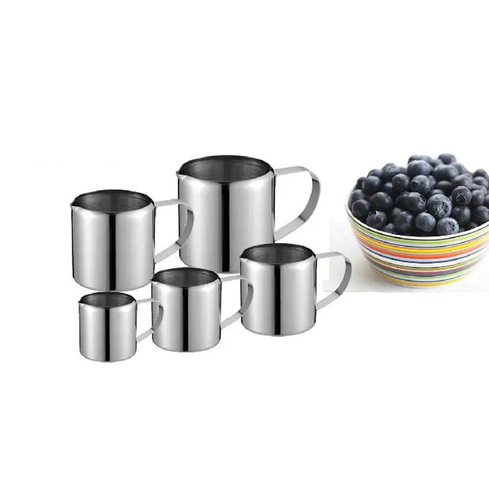 1PC Durable Stainless Steel Milk Frothing Jug Coffee Cream Pitcher Cup Latte Art  Spout Pitcher Coffee Accessories Coffeeware