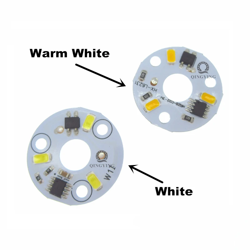 5pcs 220V Lamp Plate 2W 3W 5W 6W 7W 10W 12W 15W 18W 24W LED PCB with SMD5730 Integrated  IC Driver Aluminum Plate