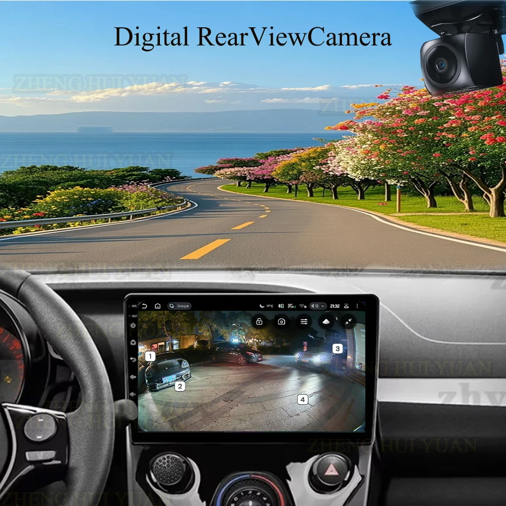 For Toyota Aygo / Peugeot 108 / Citroen C1 2014+ Android 15 CarPlay Auto Car Radio Multimedia Video Player GPS Navigation