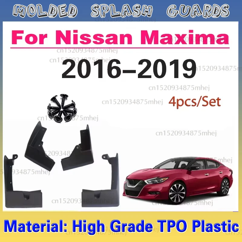 

Car Front Rear Wheel Mud Flap For Nissan Maxima 2016-2019 Fender Mud Flap Splash Guards Mudguards Car Accessories Soft Plastic