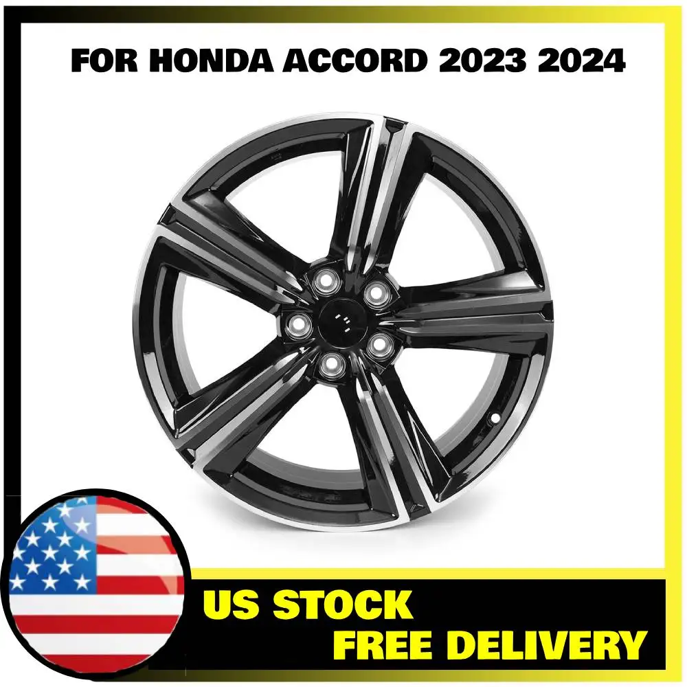 

New 19 X 8.5" Wheel Rim for Honda Accord 2023 2024 Machined w/ Black